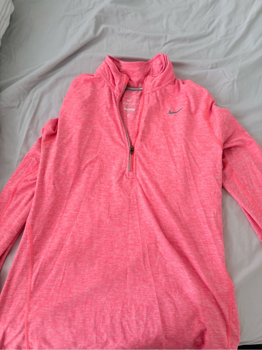 Nike Orange Quarter-Zip Performance Top